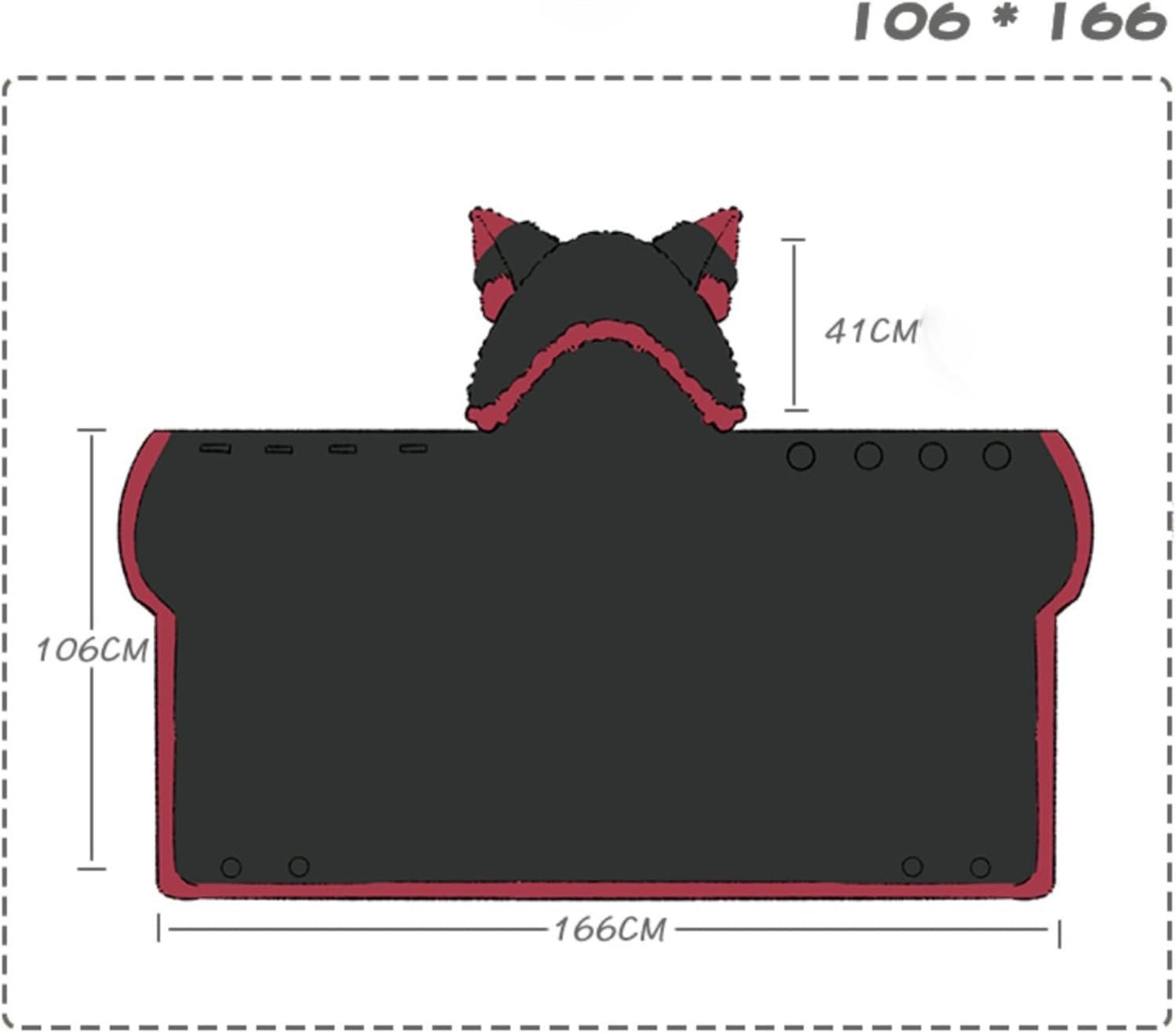 Anime Throw Blanket Wearable Animal Cosplay Hoodie Blanket Hooded Cloak Flannel Fleece Shawl Wrap Nap Quilt