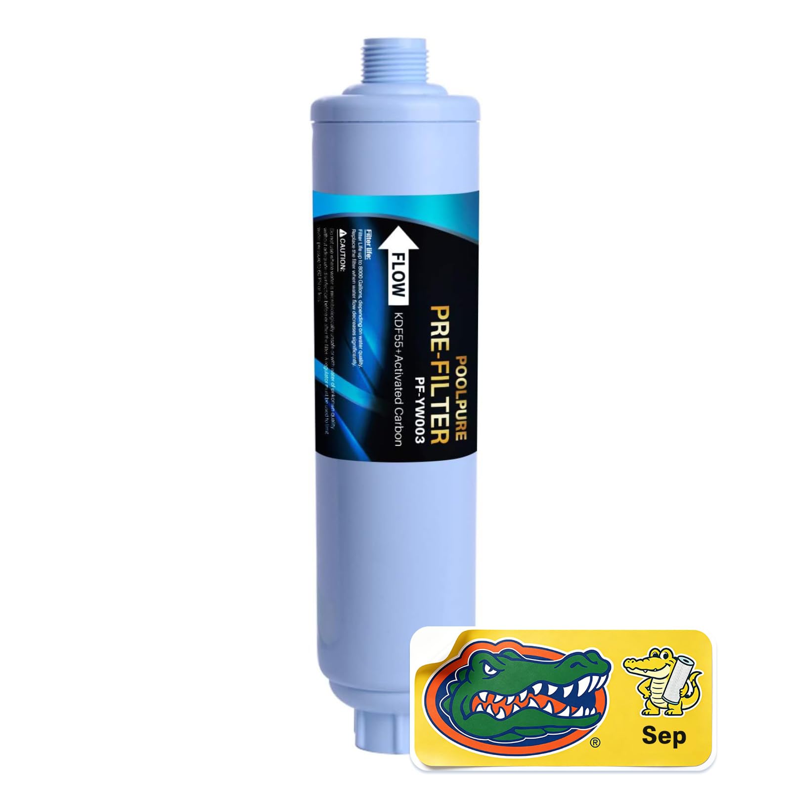 POOLPURE Vorfilter für Gartenschlauchende für Pool, Whirlpool, Spa, reduziert Chlor, Schwermetalle, Gerüche, passend für jedes Standard-1,9 cm Gartenschlauchgewinde, bis zu 8.000 Gallonen, 1 Stück