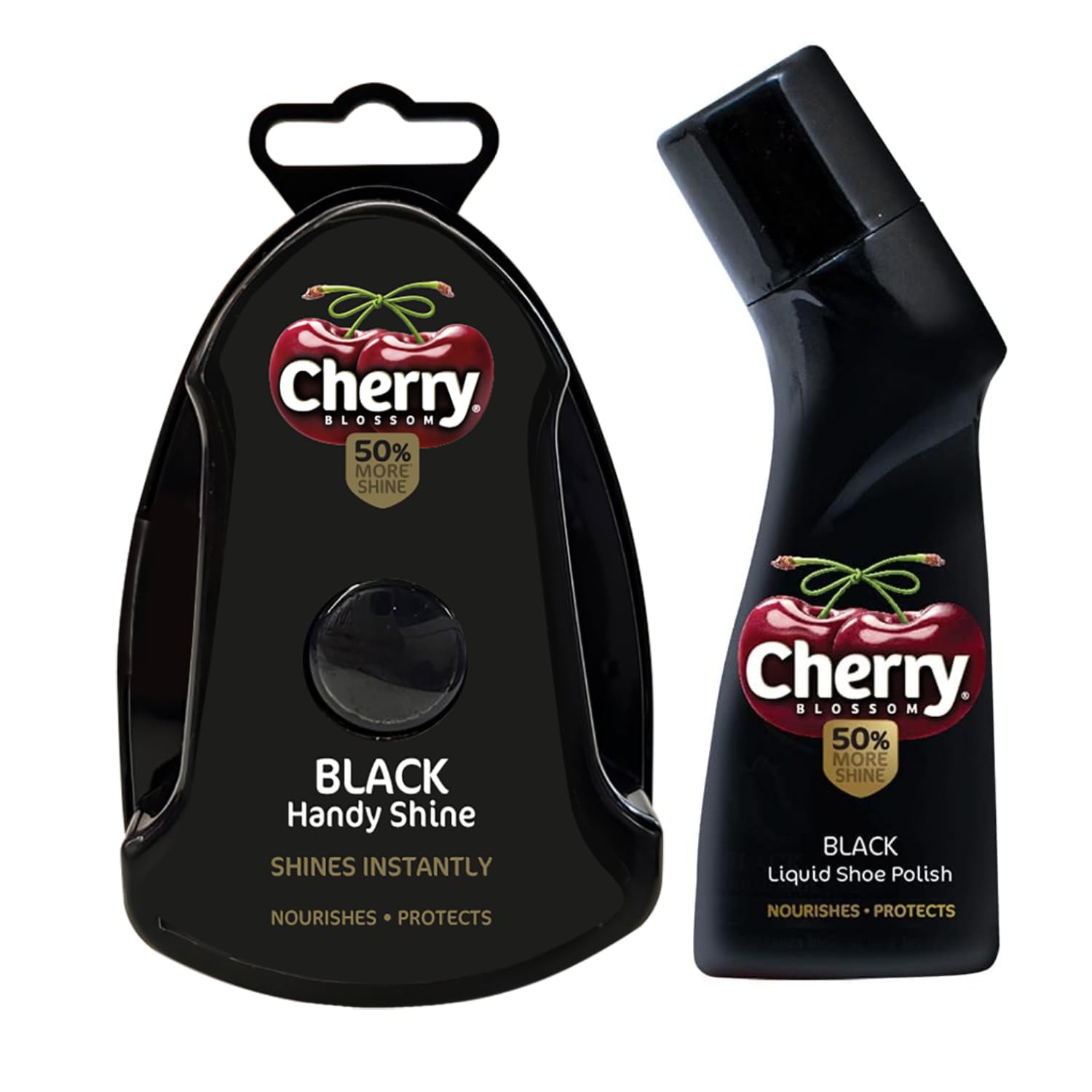 Cherry Blossom Liquid Shoe Polish 75ml (Black) + Handy shine (Black)-image-29