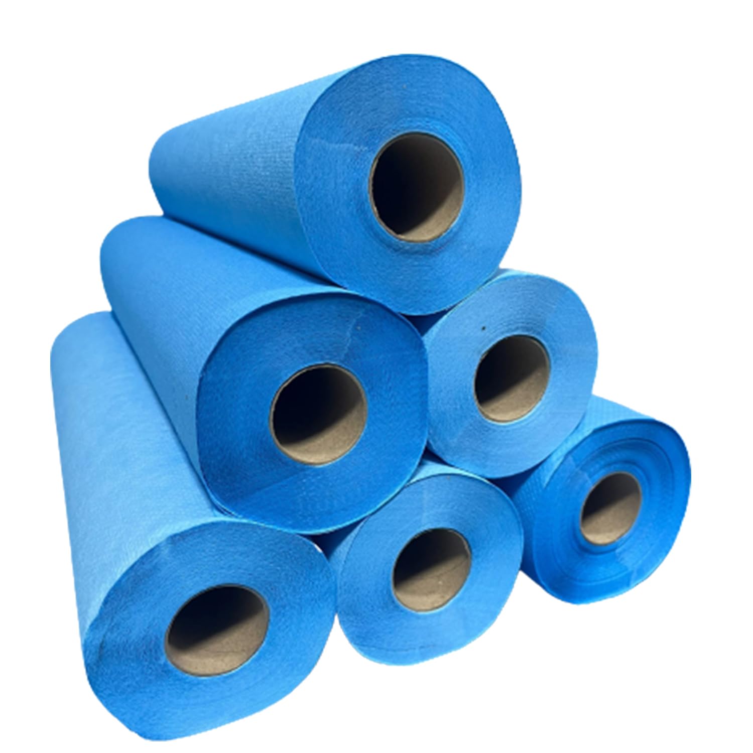 Rollo papel camilla parafinado Azul resistente líquidos 1,5Kg/rollo 65 grs/m² - 6 rollos