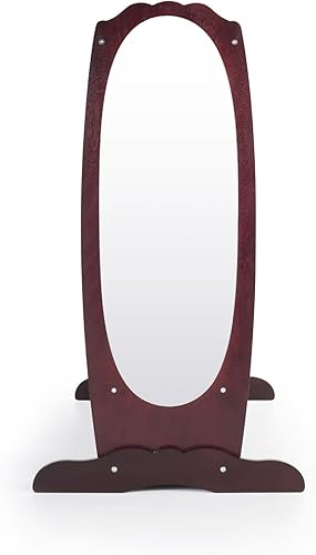 Miniatura 7 de Guidecraft Almacenamiento de disfraces  Espresso tocador de disfraces para niños armario con estante cubos de juguetes y espejo completo organizador