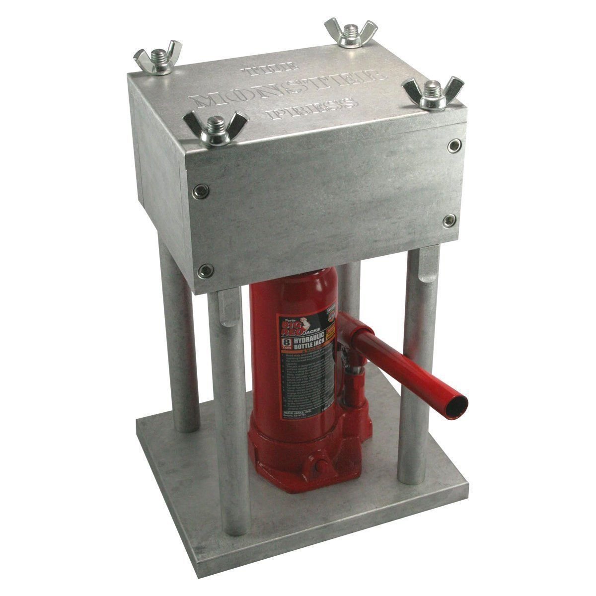 Pressa idraulica per polline realizzata in alluminio aeronautico – Made in USA (Monster Press da 8 tonnellate/7,3 kg)