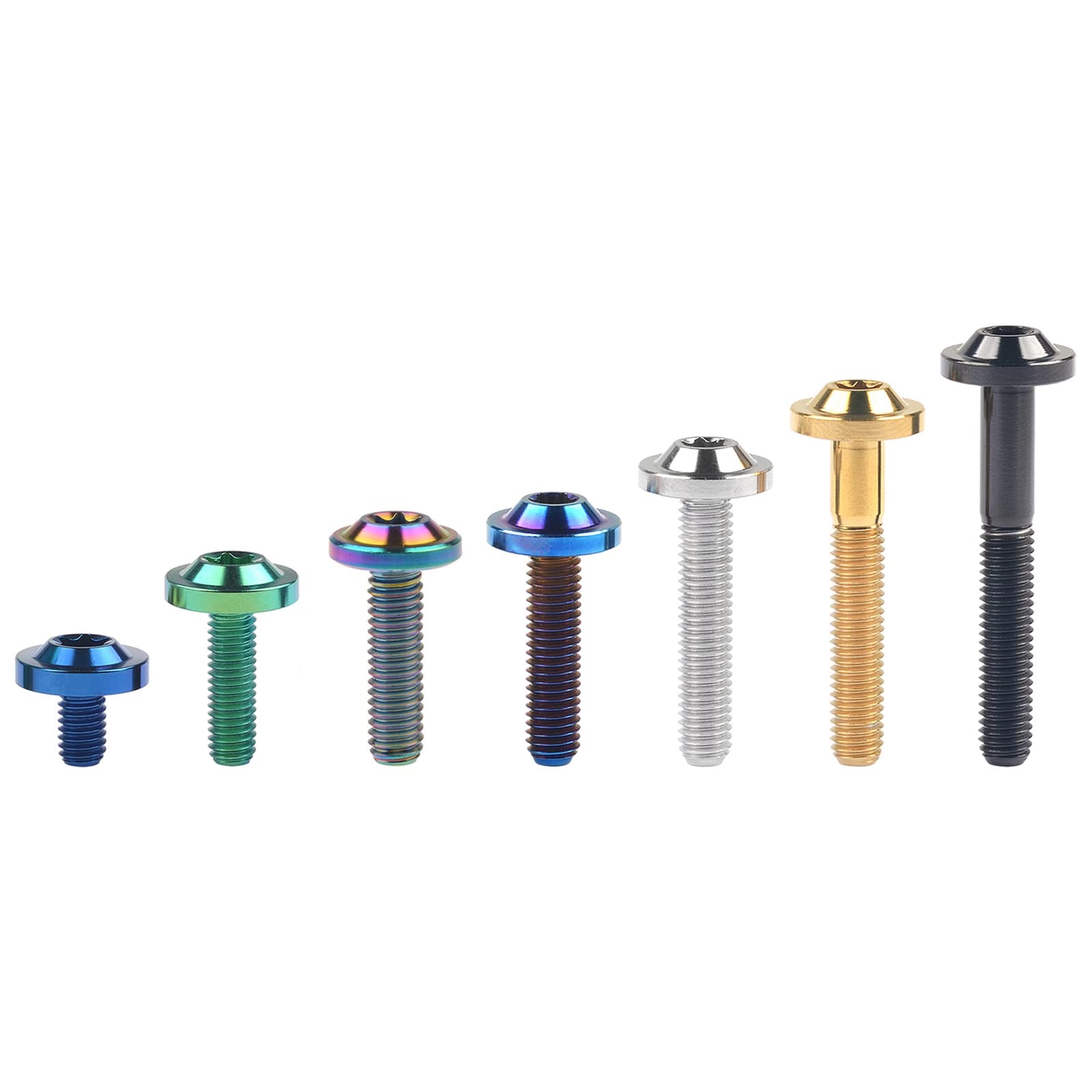 5 Bulloni Con Testa Torx In Titanio: M10, Grado 5 (M10x20-65 Mm