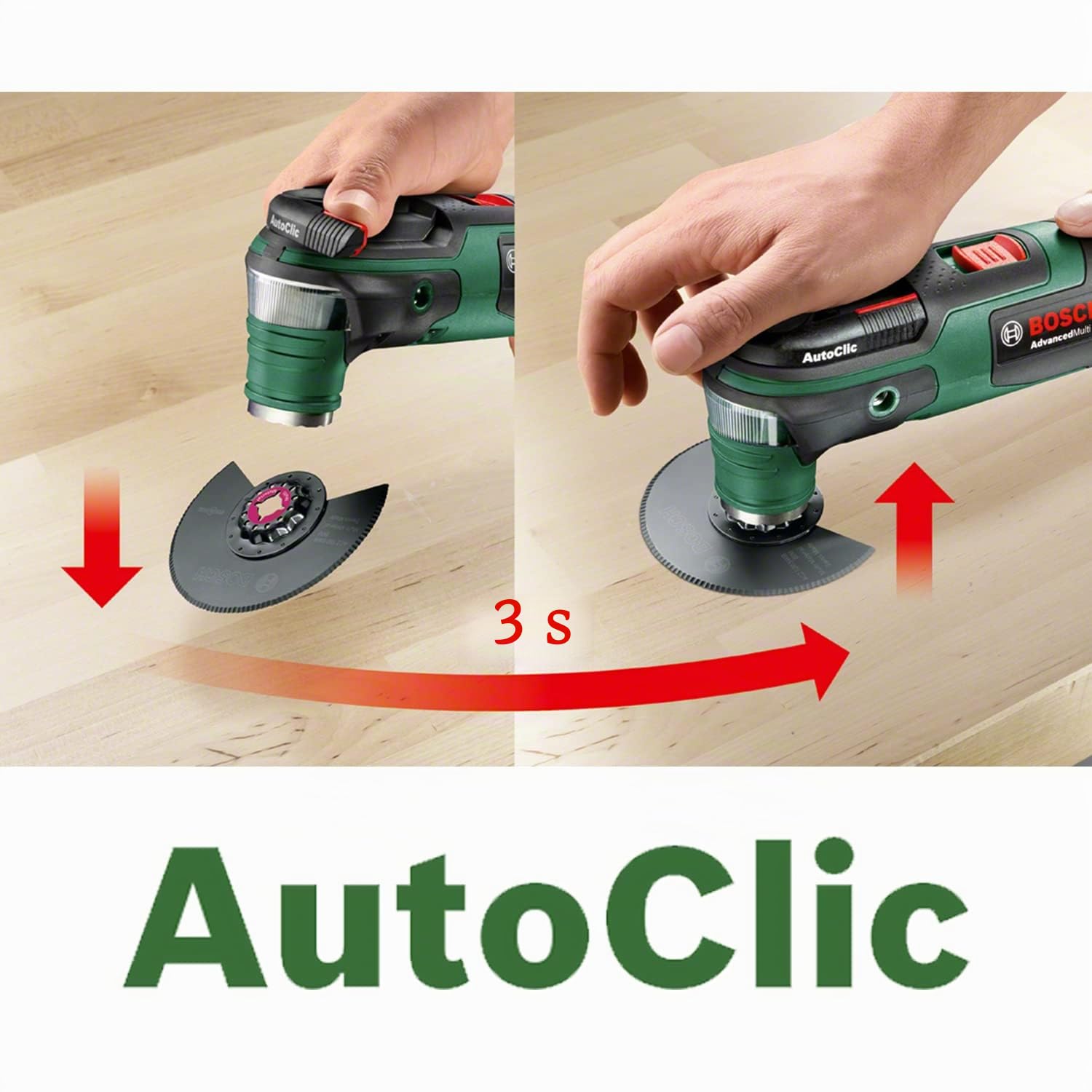 Bosch Découpeur-ponceur AdvancedMulti 18 (sans batterie, système 18 V, Set Universel d’accessoires, dans une SystemBox, taille S) - Édition Amazon