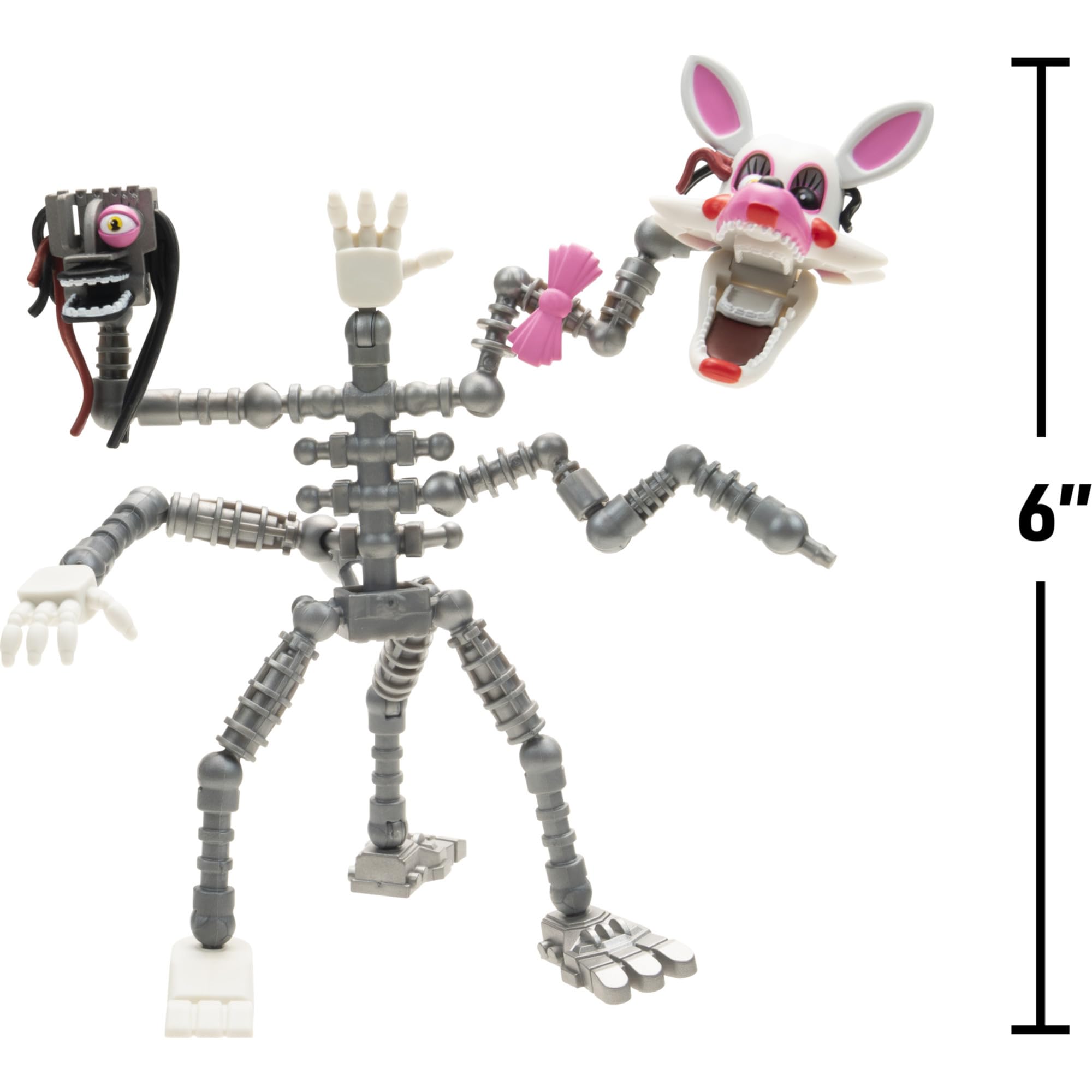 Five Nights at Freddy'S Endo-Series - Figura de coleccionista Endo-1 de 6 Pulgadas con Piezas Intercambiables de Mangle y Shadow Mangle