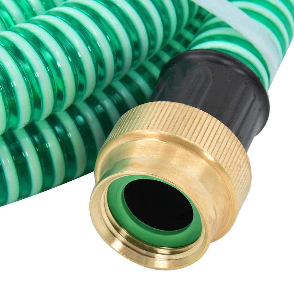 Knerpwd Green Pvc Suction Hose 1.1 Inch 10 Meter With Foot Valve And Strainer For Garden Pumps Water Filters