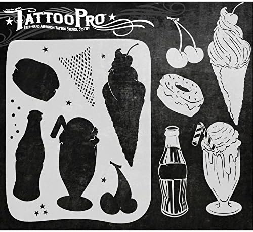 Airbrush TATTOO PROStencil (Soda Shoppe)