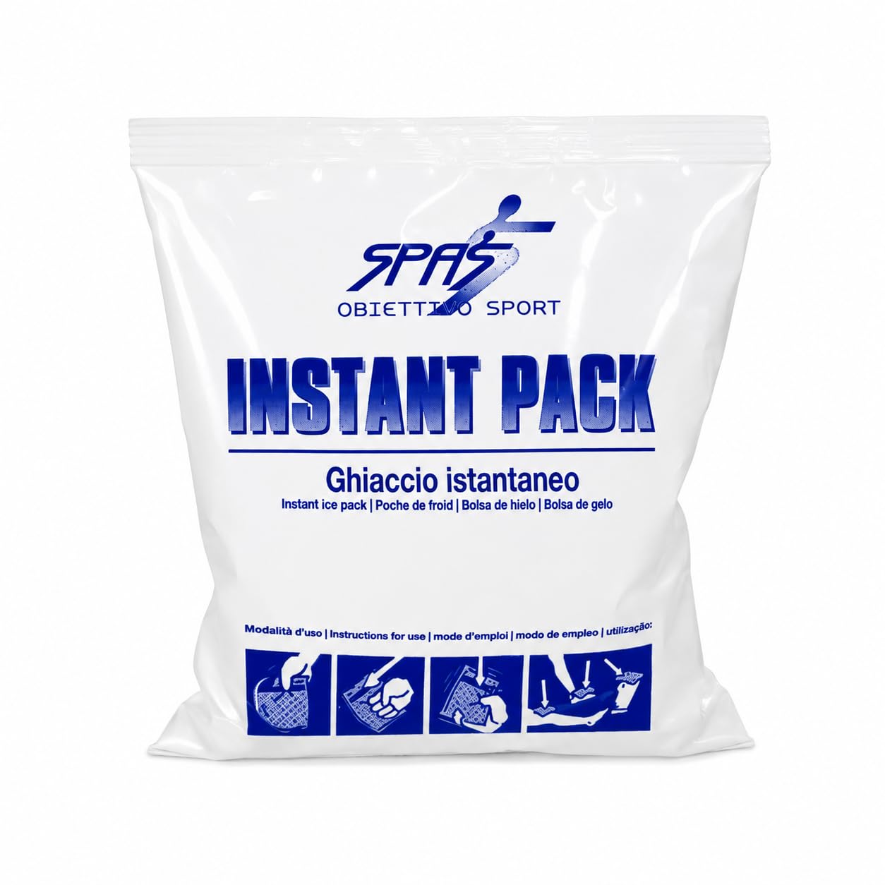 Instant Pack Ghiaccio Istantaneo Monouso – 25 Bustine in Polietilene per Sport e Applicazioni Fredde