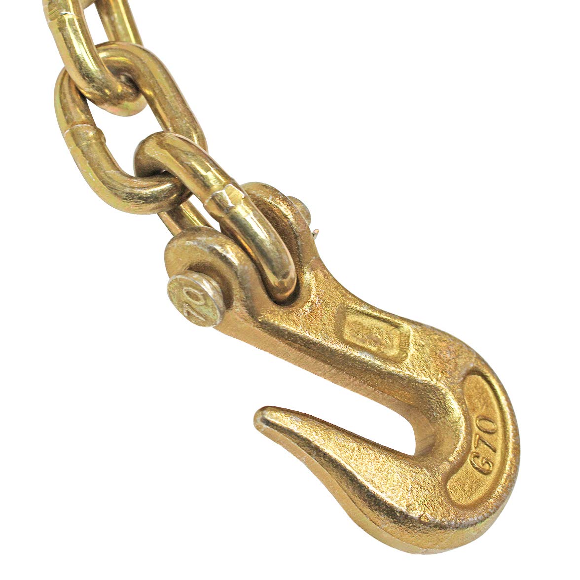 Gеt Chеар Prісе DC Cargo Mall 4-Pack Grade 70 G70 Transport Chain for Cargo Tie-Down, 5/16 X 20' | WLL 4,700 lbs