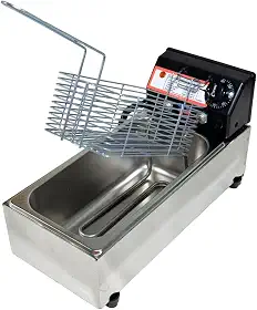 Fritadeira Elétrica Industrial 3L Cuba (110v) Compacta Econômica Fritura