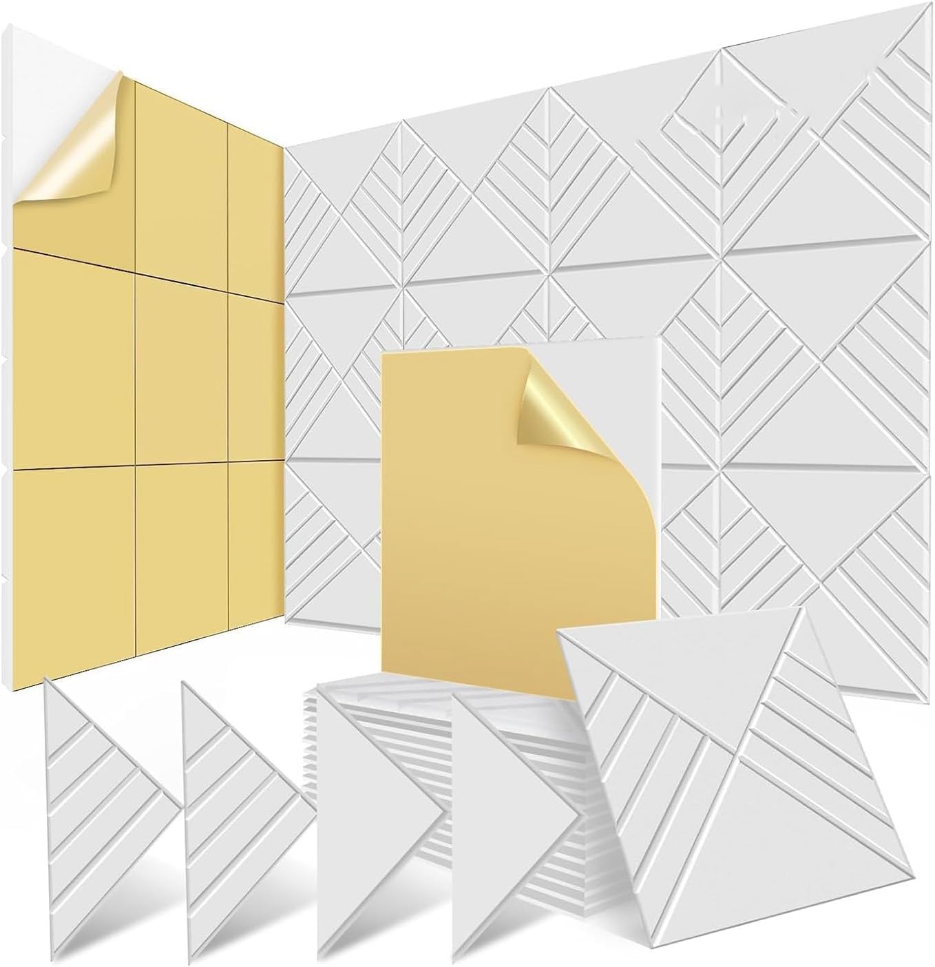 KUNLONGSKY 12 Pack Self Adhesive Acoustic Panels 12X12X0.4Inch