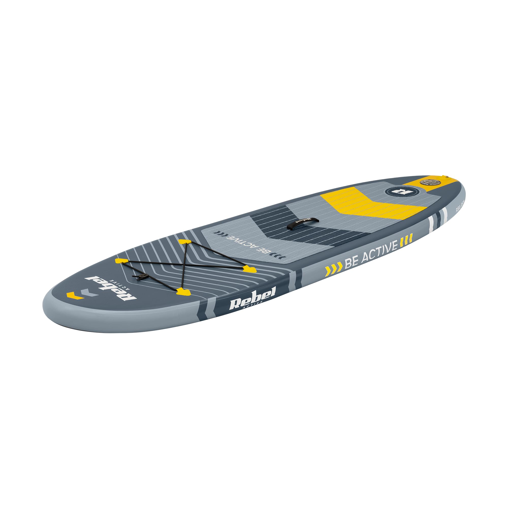 Rebel Electro Brett SUP Schwimmpumpe Drop-Stitch 244 cm Set Paddel Pumpe Rucksack RBA-4511