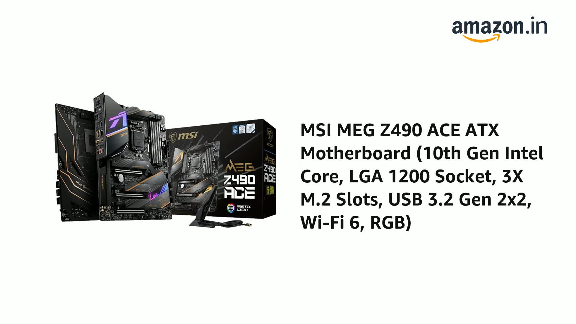 MSI Z490 ACE ＋ intel CORE i7-10700k MSI MEG Z490 ACE ATX Gaming