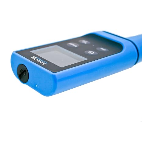 Solaxx MET01A SafeDip Digital Test Meter for pH, Chlorine, Salt and Temperature Blue