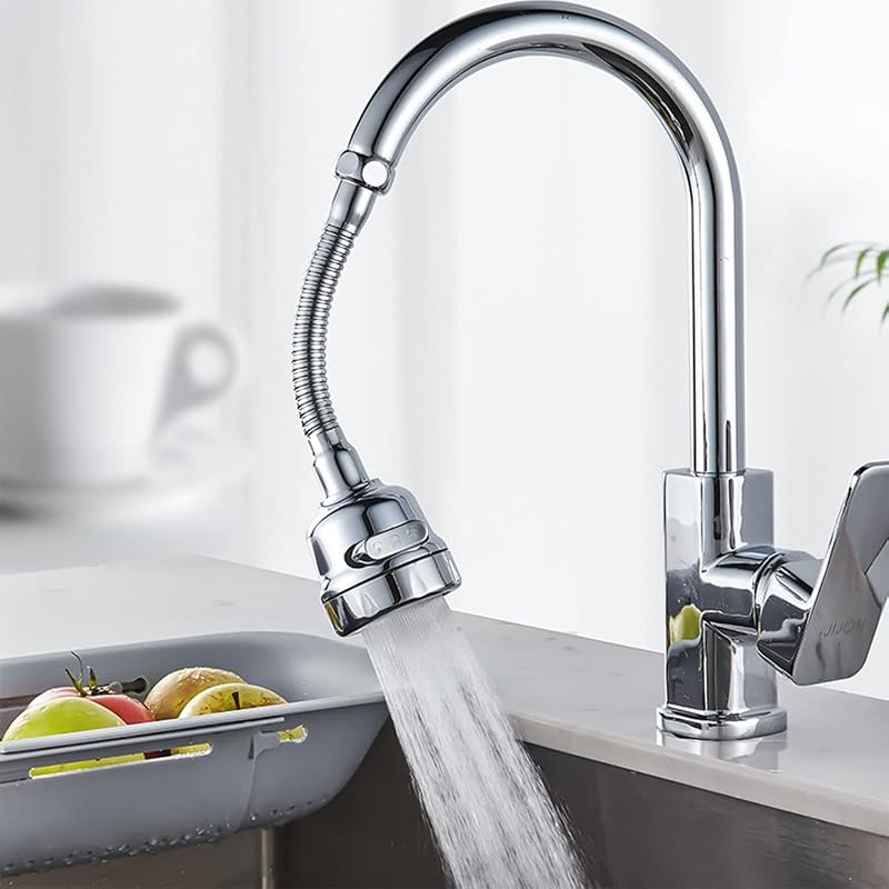 Accesorio de rociador para grifo de cocina, extensor de grifo celular para fregadero de cocina, boquilla de salida de grifo giratoria de 360 ​​°, cabezal de grifo para fregadero, adaptador de grifo antisalpicaduras para fregadero de cocina