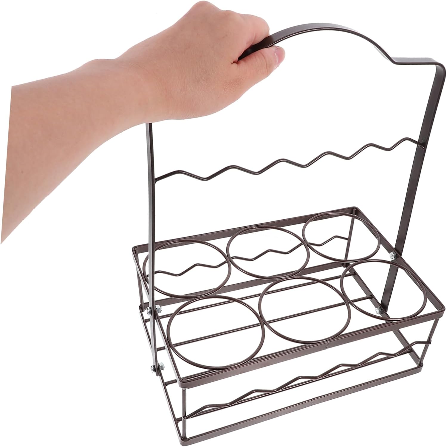 Beer Rack Bottle Bucket Holder Drink Carrier for Beer Beverage Holder Beverage Holder Caddy Foldable Cup Holder Root Beer Intelligent Bottle Opener Water Bottle Air Stainless Steel