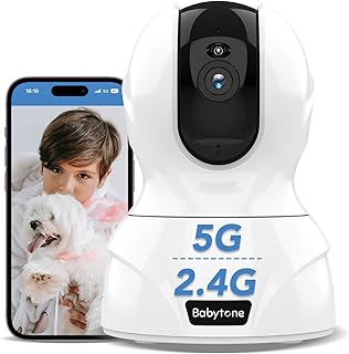 4MP Indoor Camera,2.4/5GHz WiFi Security Cameras,Wireless 5g Pet Camera with Phone App for Doggy,Cat,Puppy, Baby Monitor with Night Vision, Motion Tracking, Sound Alerts, Cloud/SD Storage,Alexa