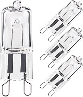4 x G9 Halogen Oven Bulb 300℃ Heat Tolerant 40W 230V for Neff Oven Light Bulb/Zanussi Oven Bulb/Bosch Oven Light Bulb/AEG Oven Light Bulb, Microwaves and Cooker Bulb.