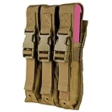 Triple Airsoft MP5 Magazine Pouch .22 or 9mm Mag Ammo Flap PAL- Coyote