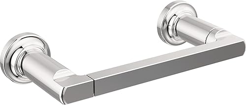 DELTA FAUCET 78955 Tetra Pivot Arm Soporte de papel higiénico Accesorio de baño en cromo pulido