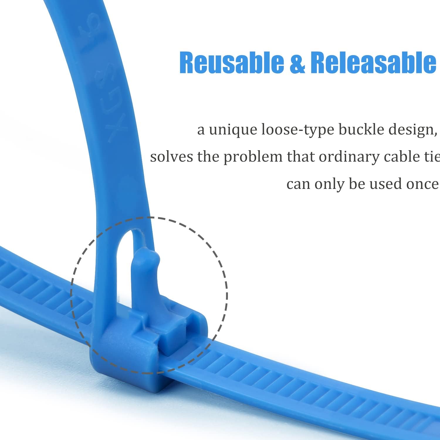 XINGO 100PCS 8 inch Green Releasable Cable Zip Ties Adjustable Wire Cable Ties, Reusable Zip Ties Tie Straps For Multi-Purpose Use Indoor And Outdoor Plastic Tie Wire