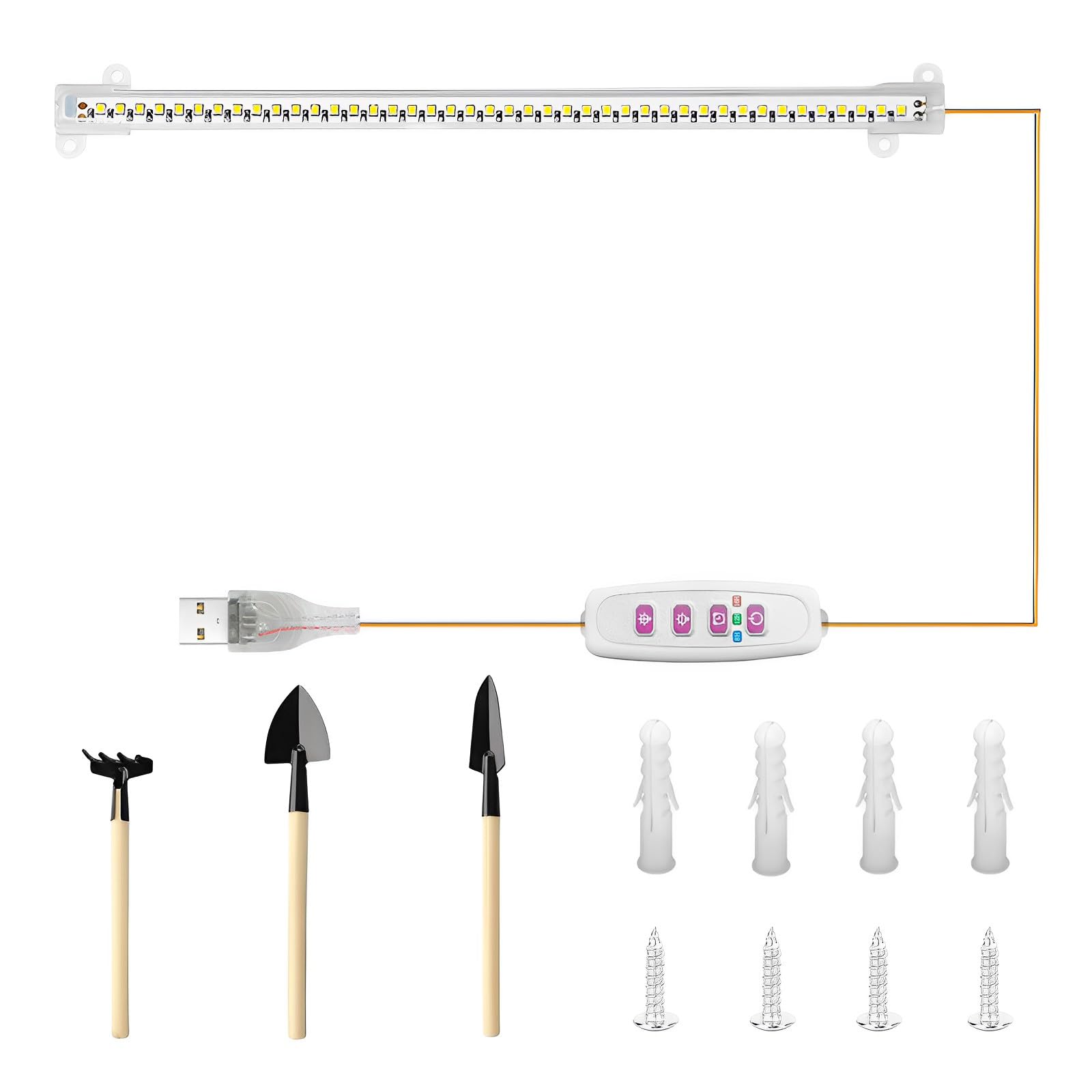 Relassy Lampada LED Per Piante Con Timer - Grow Light Spettro Completo 144 LED Per Coltivazione Indoor - Foto 6