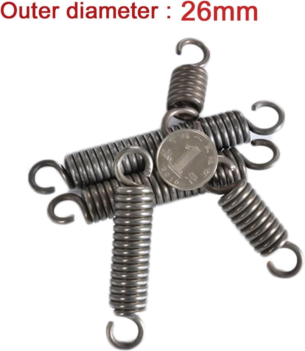 Metal Tension Spreplacement 1Pcs Wire Diameter 4.0Mm Extension Sp65Mn Steel Material Extension Spouter Diameter 26Mm Length 80Mm-500Mm/26Mm/100Mm