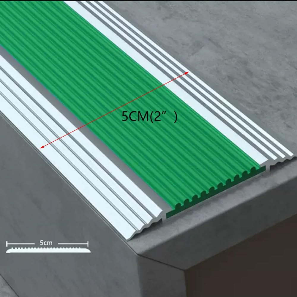 Cantos Escaleras Tiras Azul Tira Antideslizante Para Borde Escalonado Protección De Esquinas, Perfil De Borde De Escalera Con Tira De PVC, Perfil De Protección Para Borde Para Escalones(Blue,1