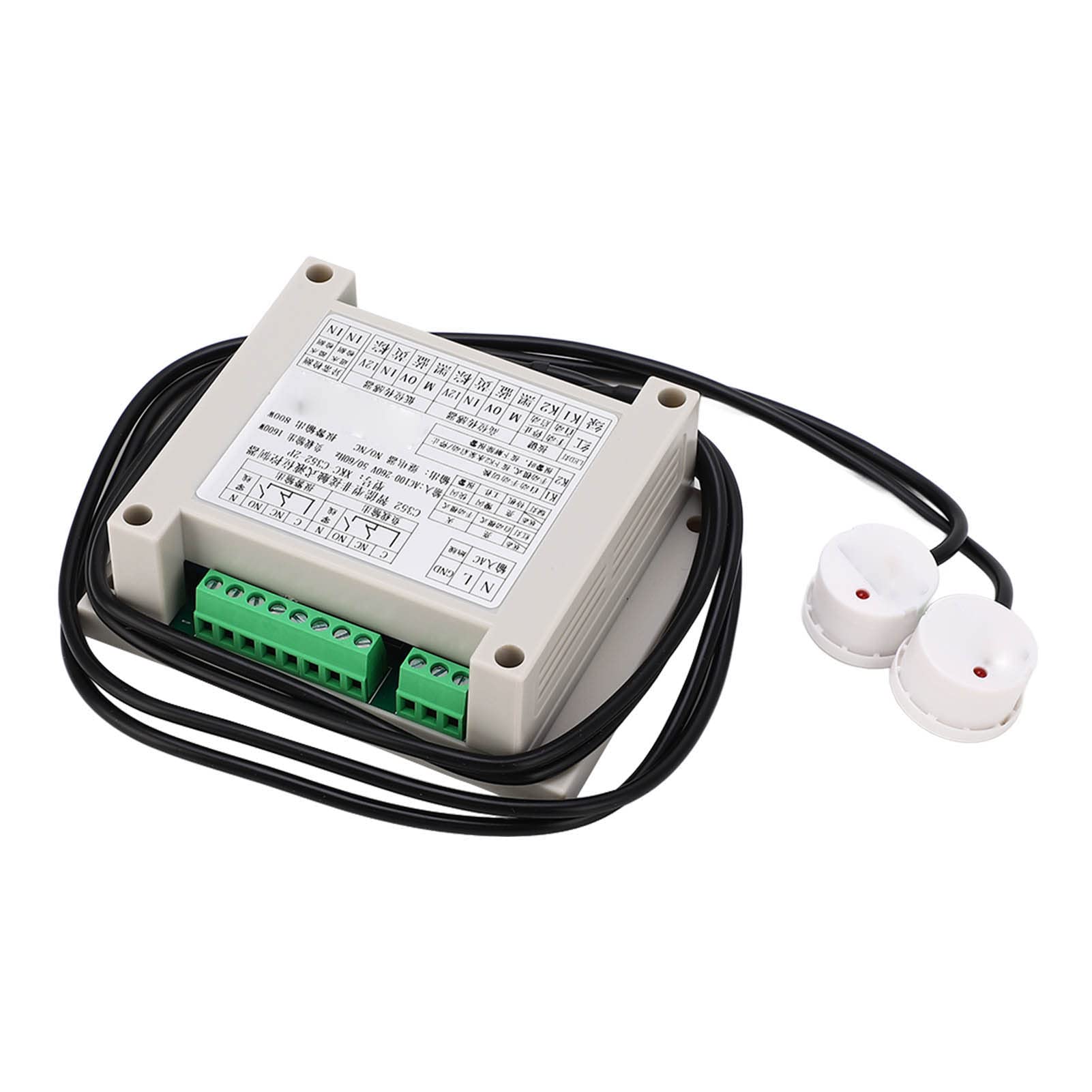 Controlador Automático de Nivel de Líquido sin Contacto Sensibilidad Ajustable 100-260V para Tanques de Agua Aceite Vaciado Eficiente Industrial Doméstico