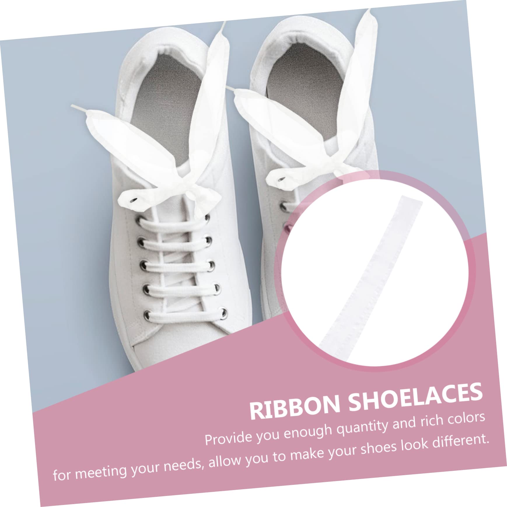 30pares Cordones De Cinta De Chiffon Cordones De Zapatos De Mujer Para Zapatillas y Ocasiones Especiales