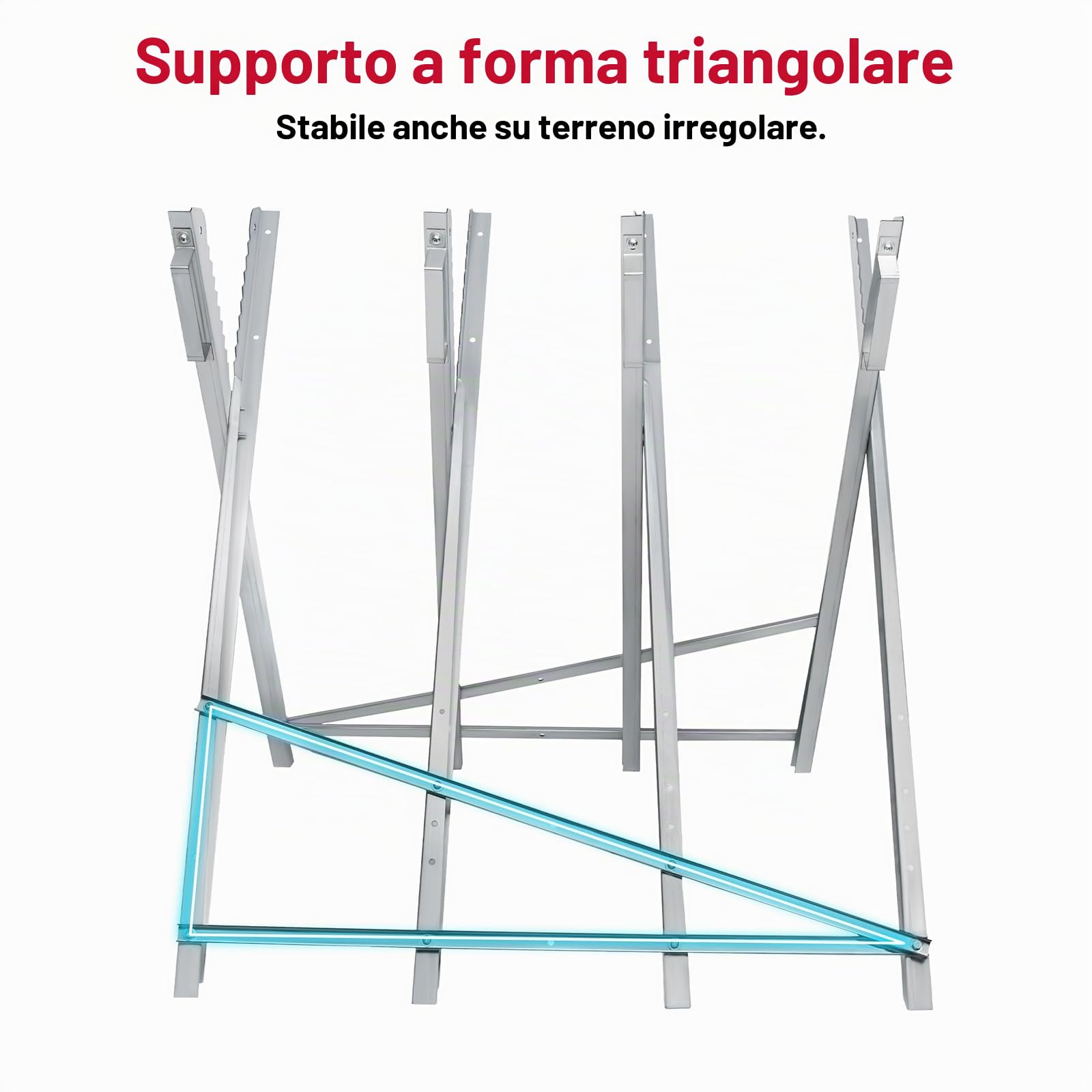 ACXIN Cavalletto pieghevole in metallo, zincato, telaio per sega, pieghevole, per motosega, 82 x 80,5 x 79 cm, portata max. 150 kg