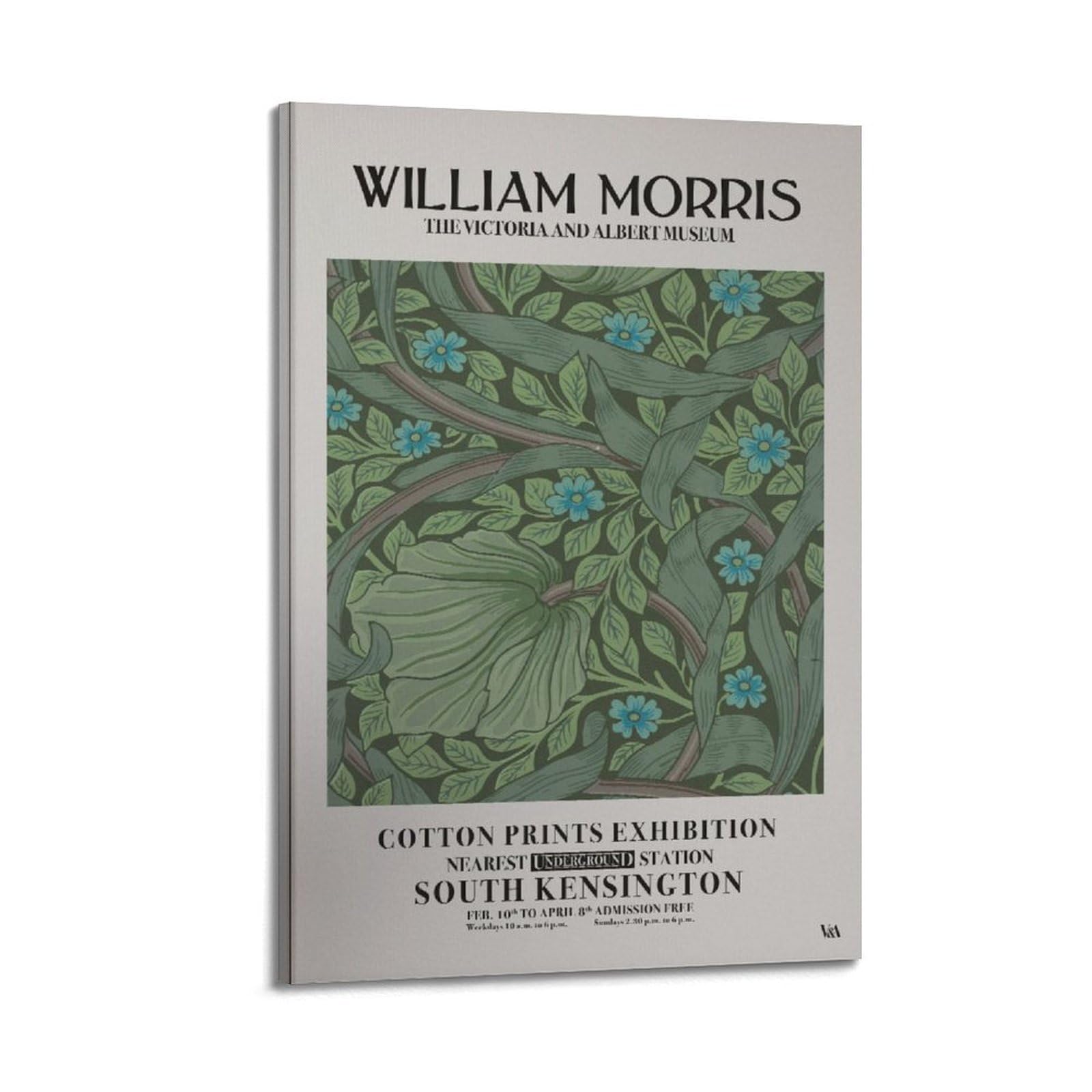 xiaoxiaoshen William Morris S, Mid5 Canvas Poster Wall Art Prints Room Aesthetic Murals Bedroom And Living Decorations 24x36inch(60x90cm)