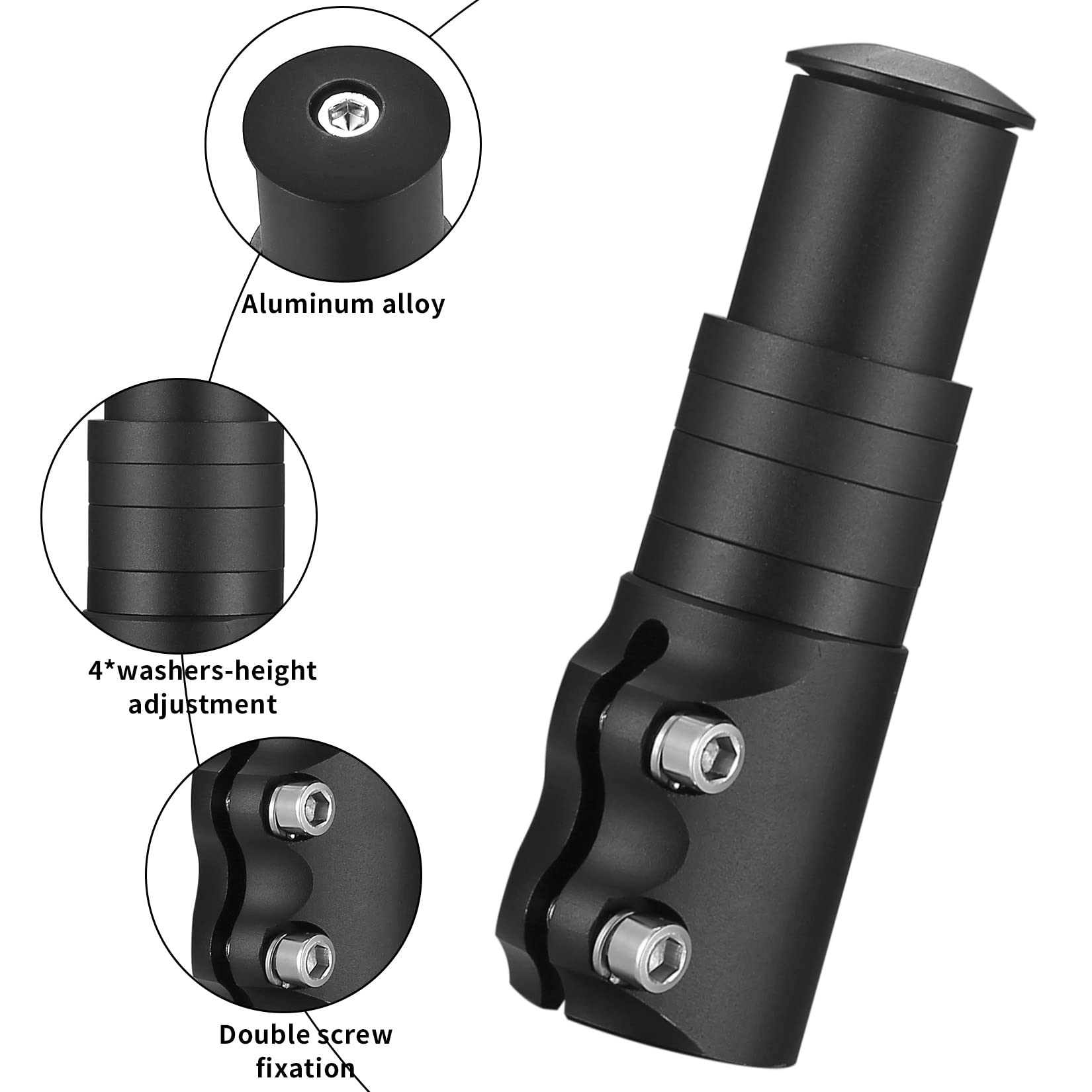 Fahrrad Lenkererhöhung 115mm - Vorbau Extender Für 1-1/8 Zoll Gabel
