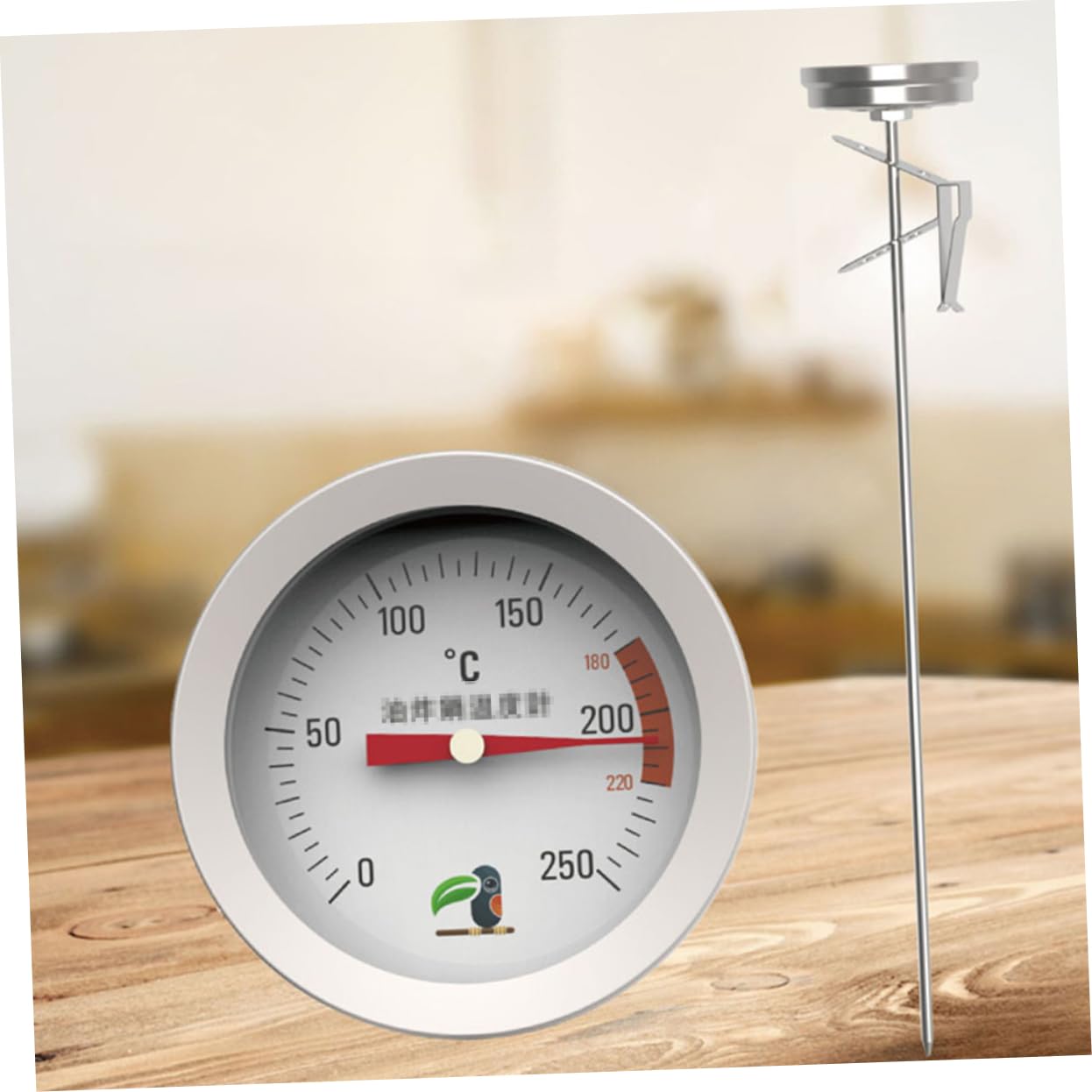 PRETYZOOM 3piezas De De Acero Inoxidable Clip Multi-hoyo y Sonda De Detector De Temperatura Para Azúcar y De Cocina Profesional Para Freír y Preparar Mermeladas