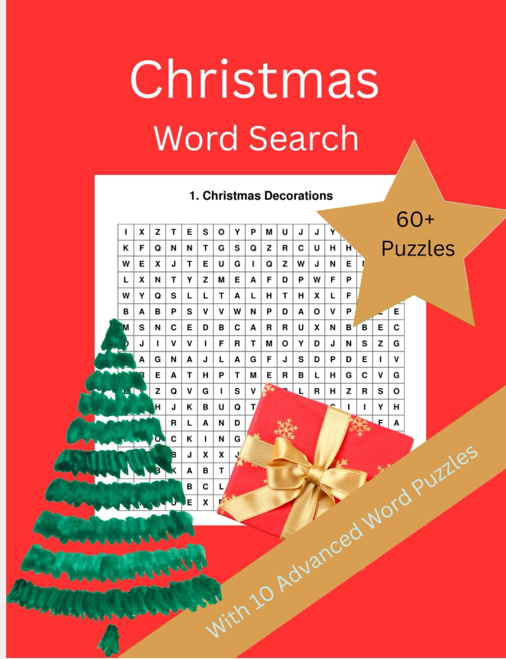 Christmas Word search: Category Word Puzzle | 60+ with solutions | Improve Vocabulary with 10 Advanced Word Searches