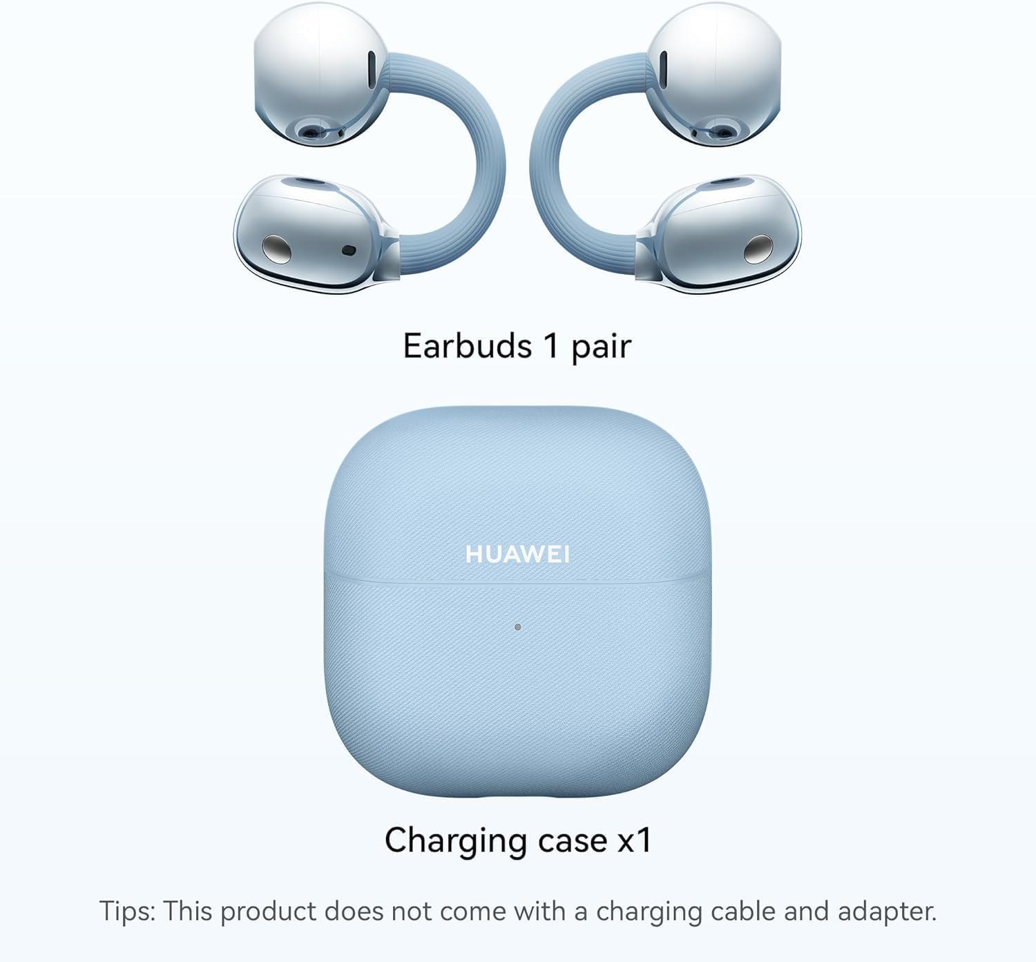 HUAWEI FreeClip 2, Open-Ear-Kopfhörer, Kabellos Bluetooth Kopfhörer, Besonders leicht für ganztägigen, 38 Stunden Akkulaufzeit, iOS & Android™, IP57, Blau