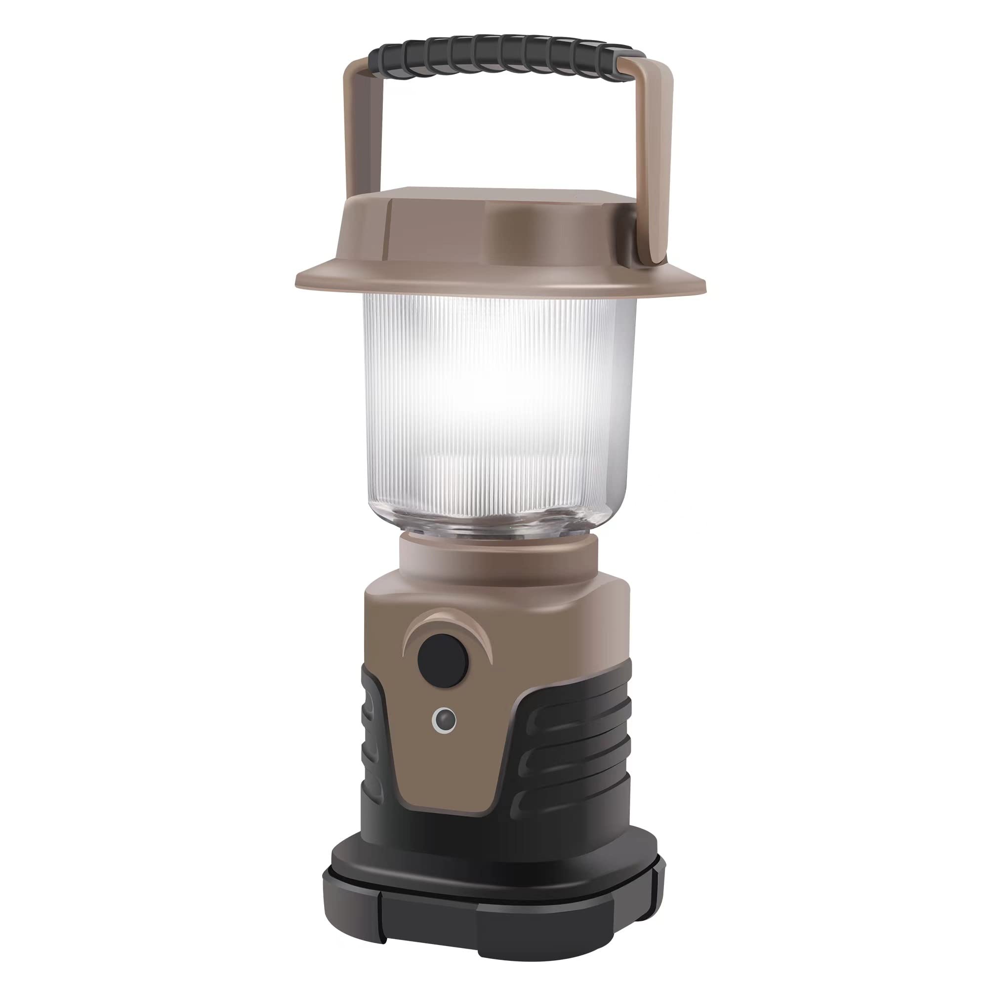 CSINPO Outdoor Retro LED Camping Lantern, Multifunctional Portable Tent Lamp, with 3 Brightness Settings and Flash Function, Powered by 3 AA Batteries for for Hiking, Outdoors, Emergency