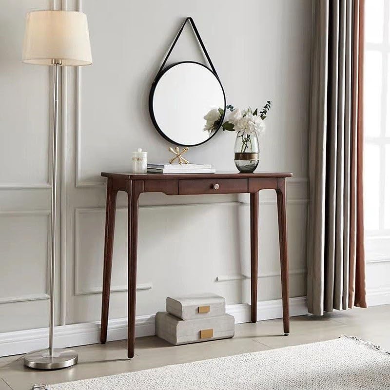 Mesa de entrada de madera con diseño elegante y funcional para hogar 5