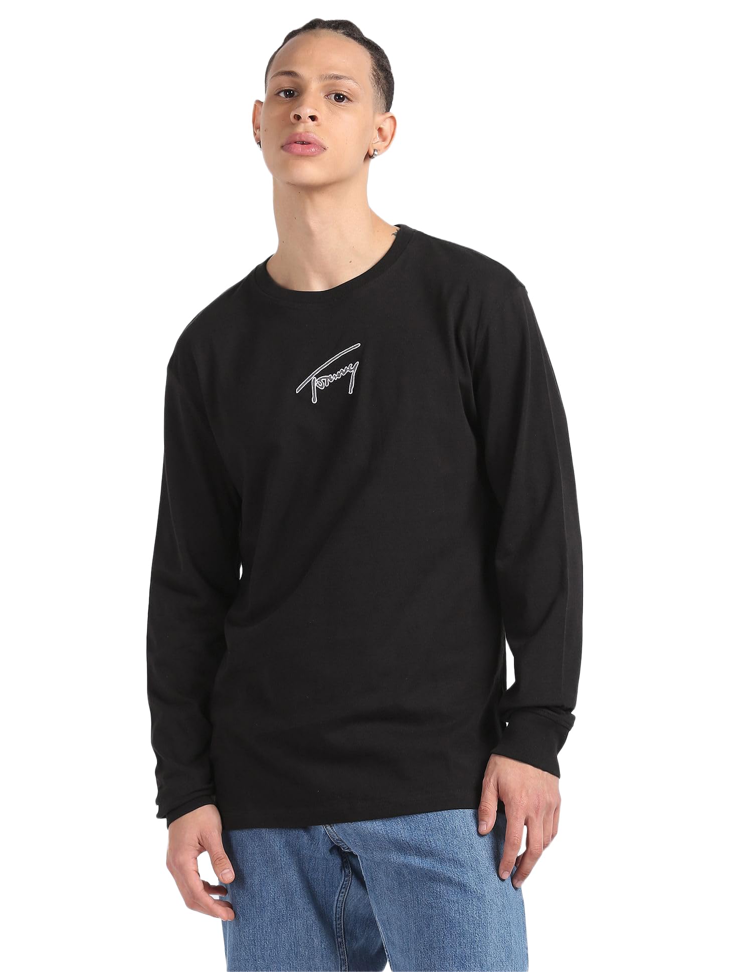 Tommy Hilfiger Men's Solid Regular Fit T-Shirt