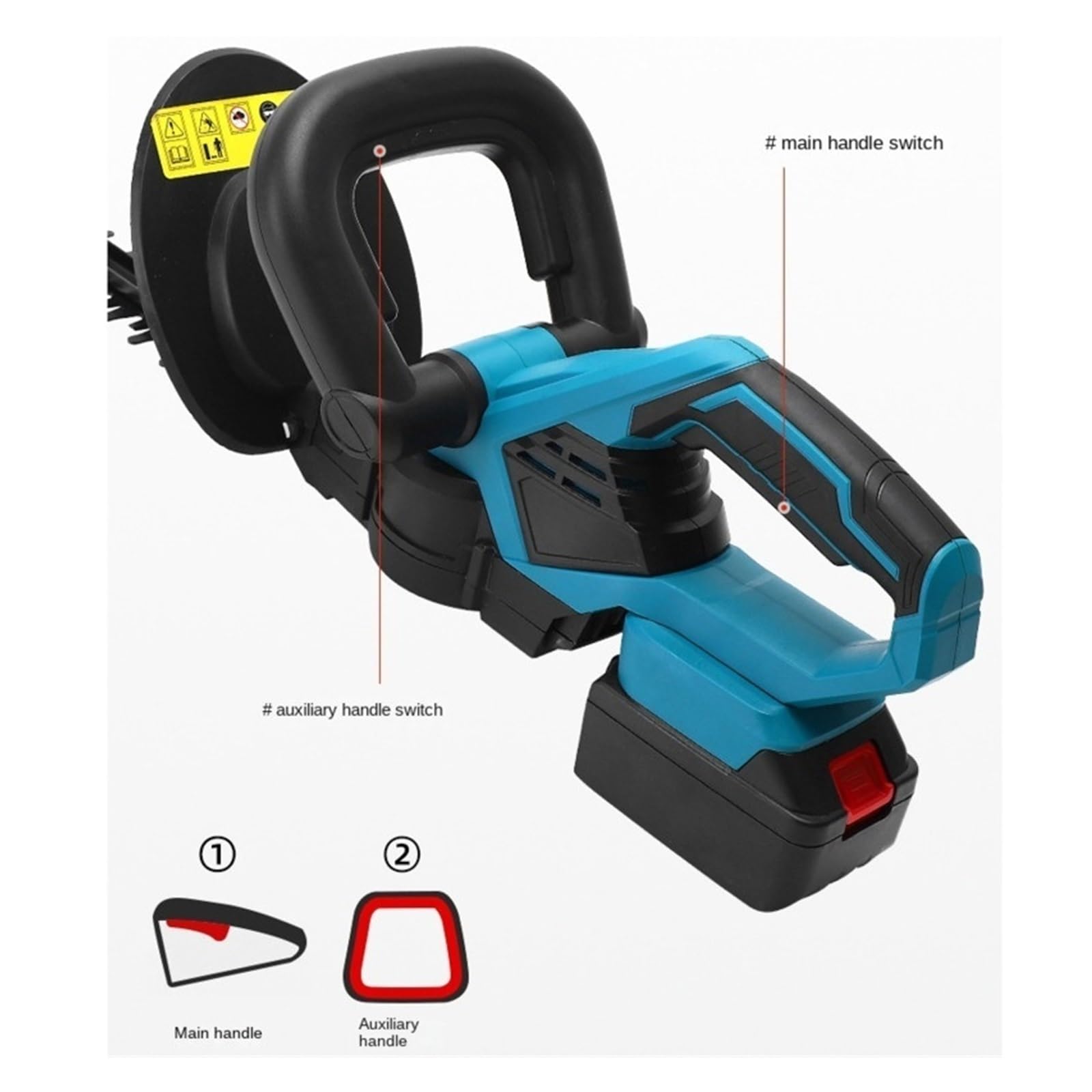 Tondeuse à gazon, 24V sans fil herbe taille-haie élagage électrique ménage tondeuse à gazon cisaillement Lithium-ion Rechargeable jardin outil Machine