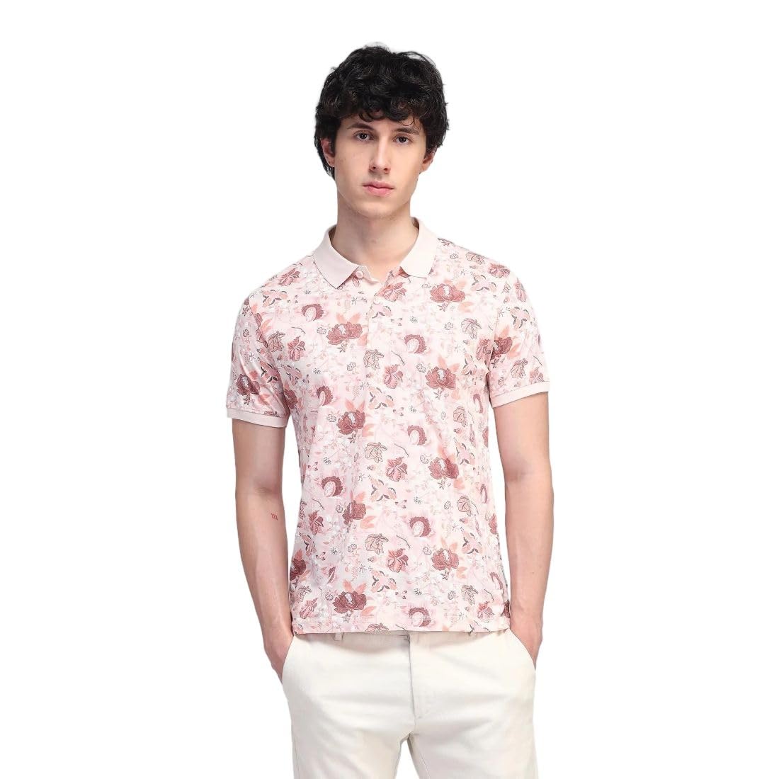 flying machine Men's Regular Fit Polo T-Shirt | Printed Pattern-picture-47
