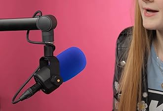 LEFXMOPHY Podmic Windscreen for Rode Pod Mic Usb Pop Filter Procaster Podcaster NT1 NT1-A NT2-A NT-USB K2 NT1000 NT2000 Replacement Foam Cover WS2 Blue Microphone covers