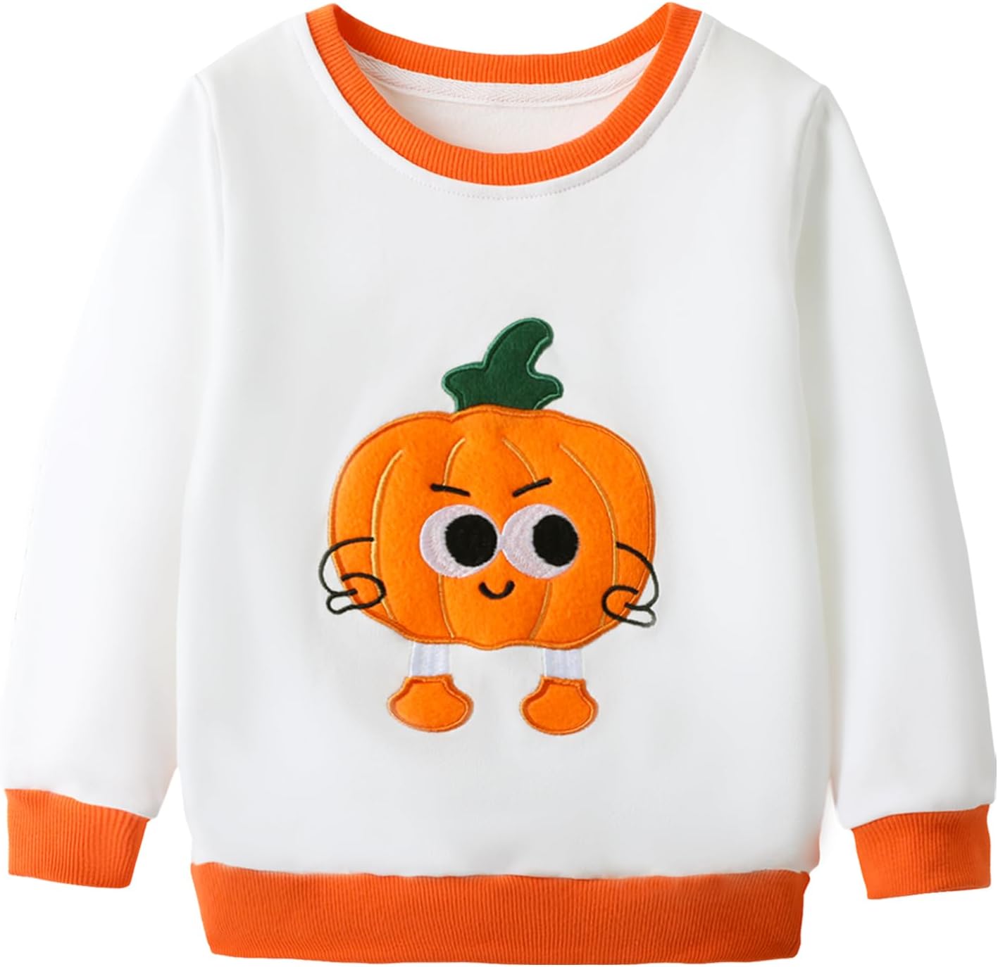 HILEELANG Toddler Halloween Pumpkin Sweatshirt–Fall &Thanksgiving Pullover Tops for Boy Girl Cute Autumn Outfit Sizes 18M-7T