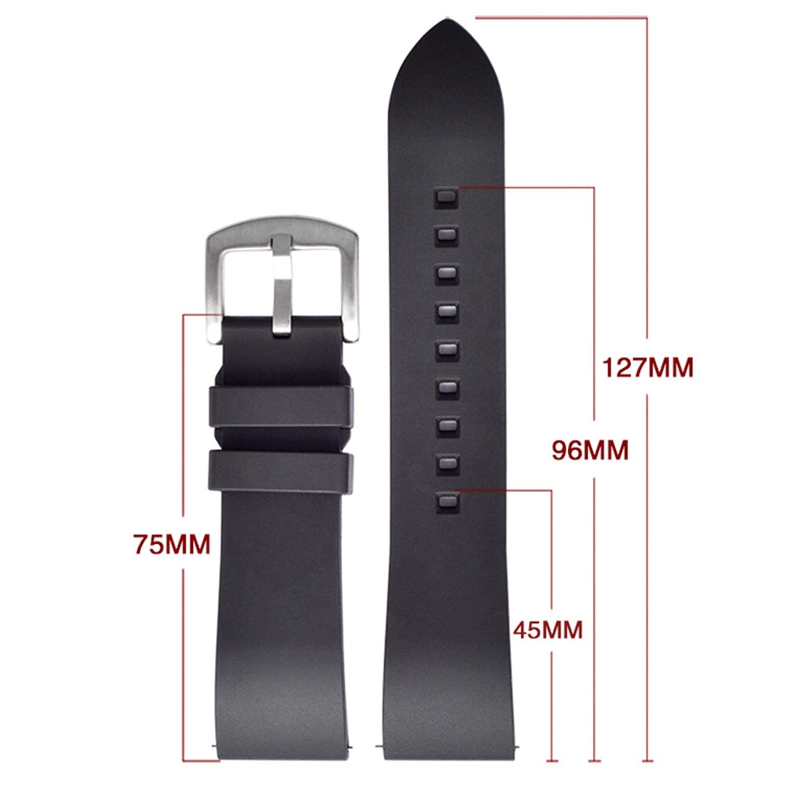 Correa de Reloj de Silicona 19 mm, 20 mm, 21 mm, 22 mm, 24 mm, Correa de Reloj de liberación rápida, Pulsera Deportiva de Silicona (verde03 20 mm)