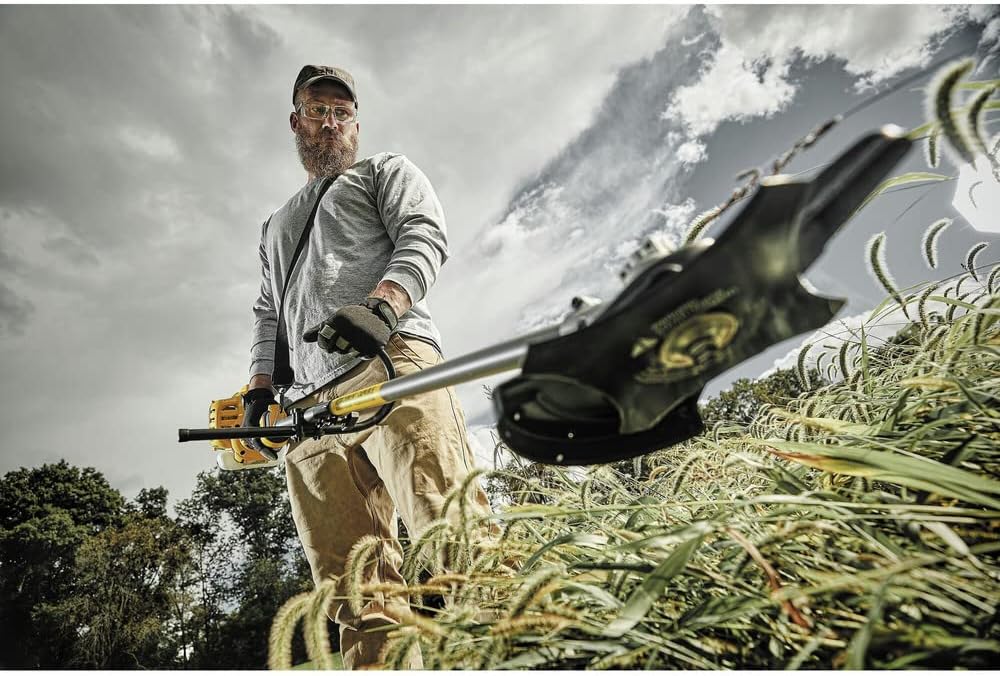 DEWALT Brush Cutter Gas Powered, 27cc, 17-inch, Attachment Capable (DXGST227BC)