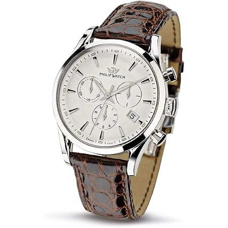 Philip Watch R8251180004 - Orologio da polso da uomo, collezione Sunray, in  pelle, colore: Marrone : Amazon.it: Orologi