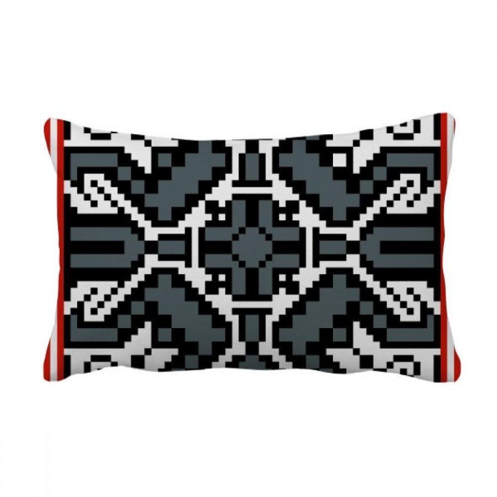 Coussin de canapé style russe gris pour salon chaleureux oreiller lombaire 40x60cm