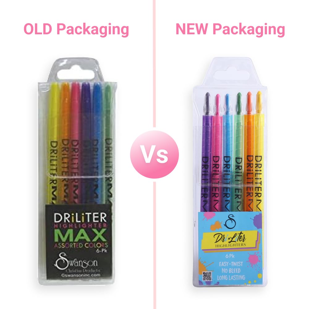 Driliter Max 6 PC Multicolore par Swanson Christian Supply