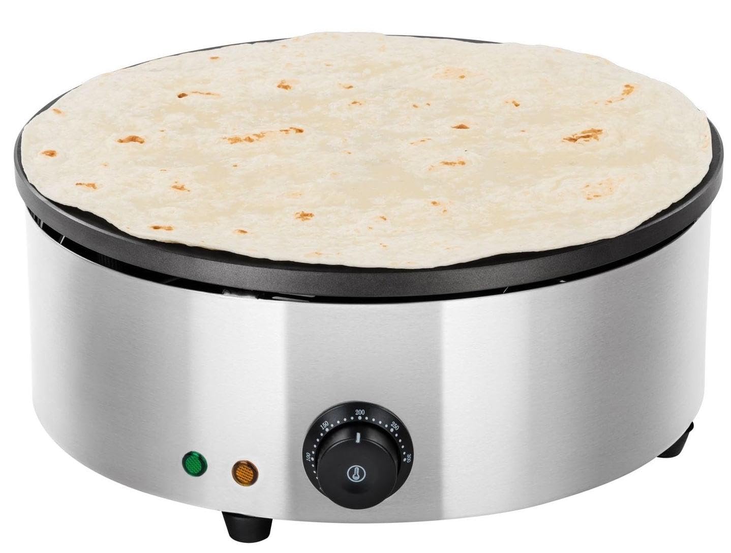 helloshop26 Crepiera professionale diametro 40 cm potenza 3 000 Watt