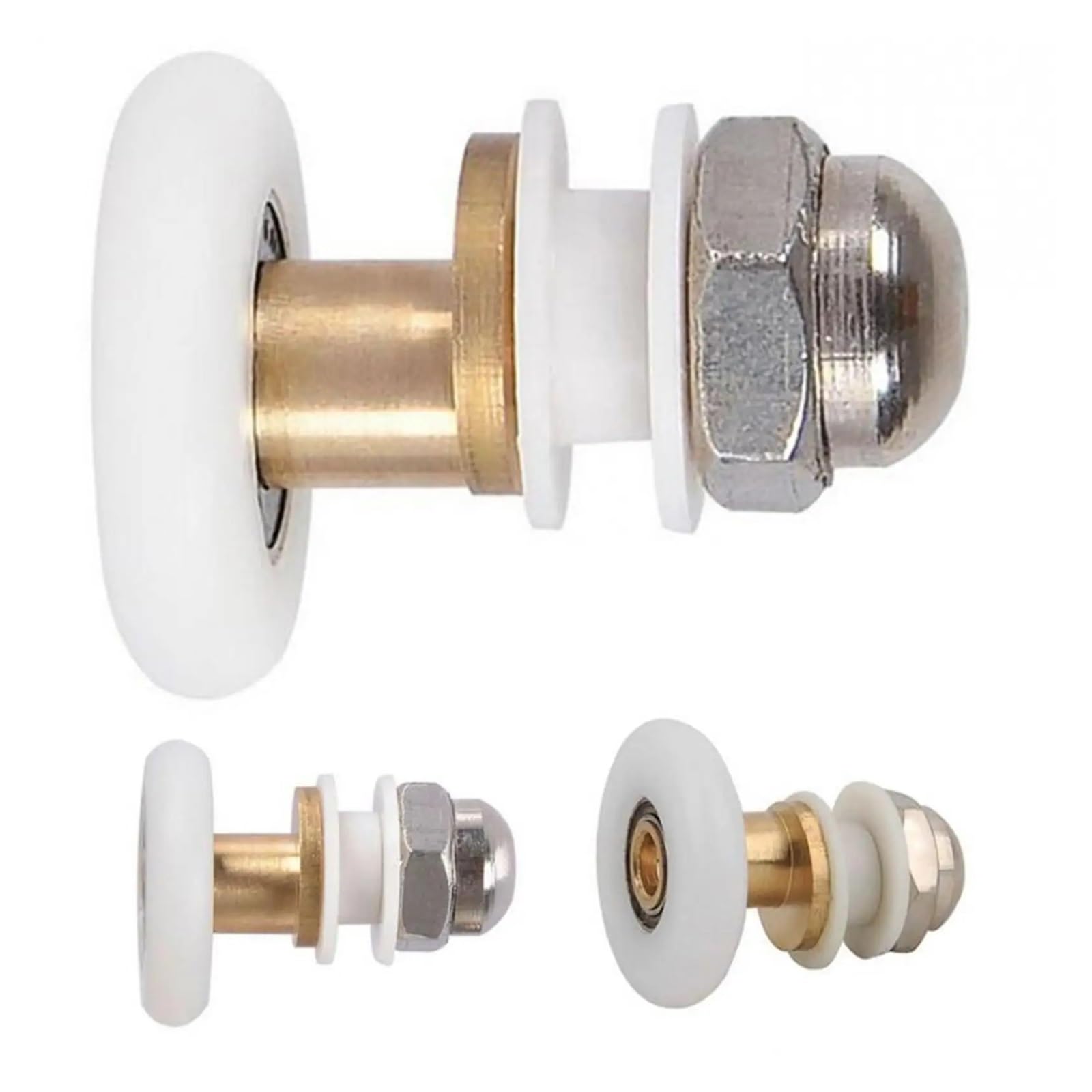 Vnakrny 23Mm Shower Door Rollers 12Pcs Roller Castor Hardware Kit